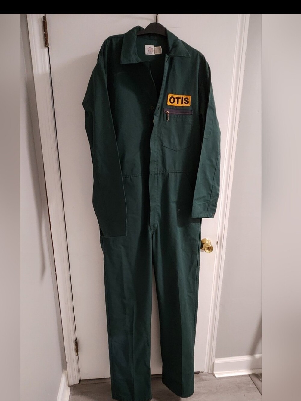 Riverside Perma Neat Dark Green Coverall with Patch, SIZE M L Tall